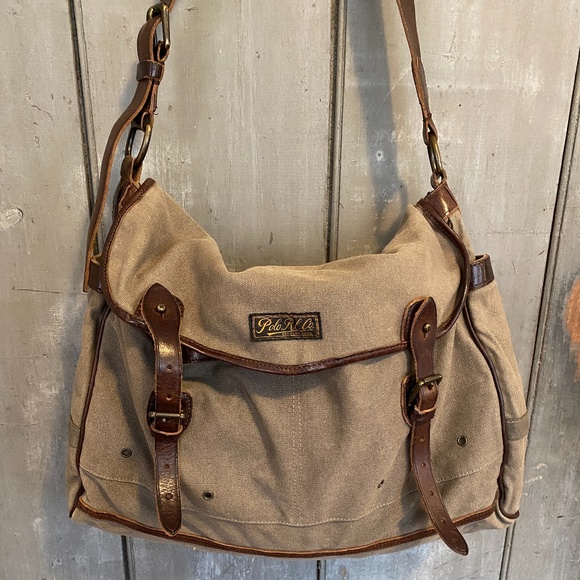 Vintage Polo Ralph Lauren Canvas Messenger Bag - Picture 1 of 8